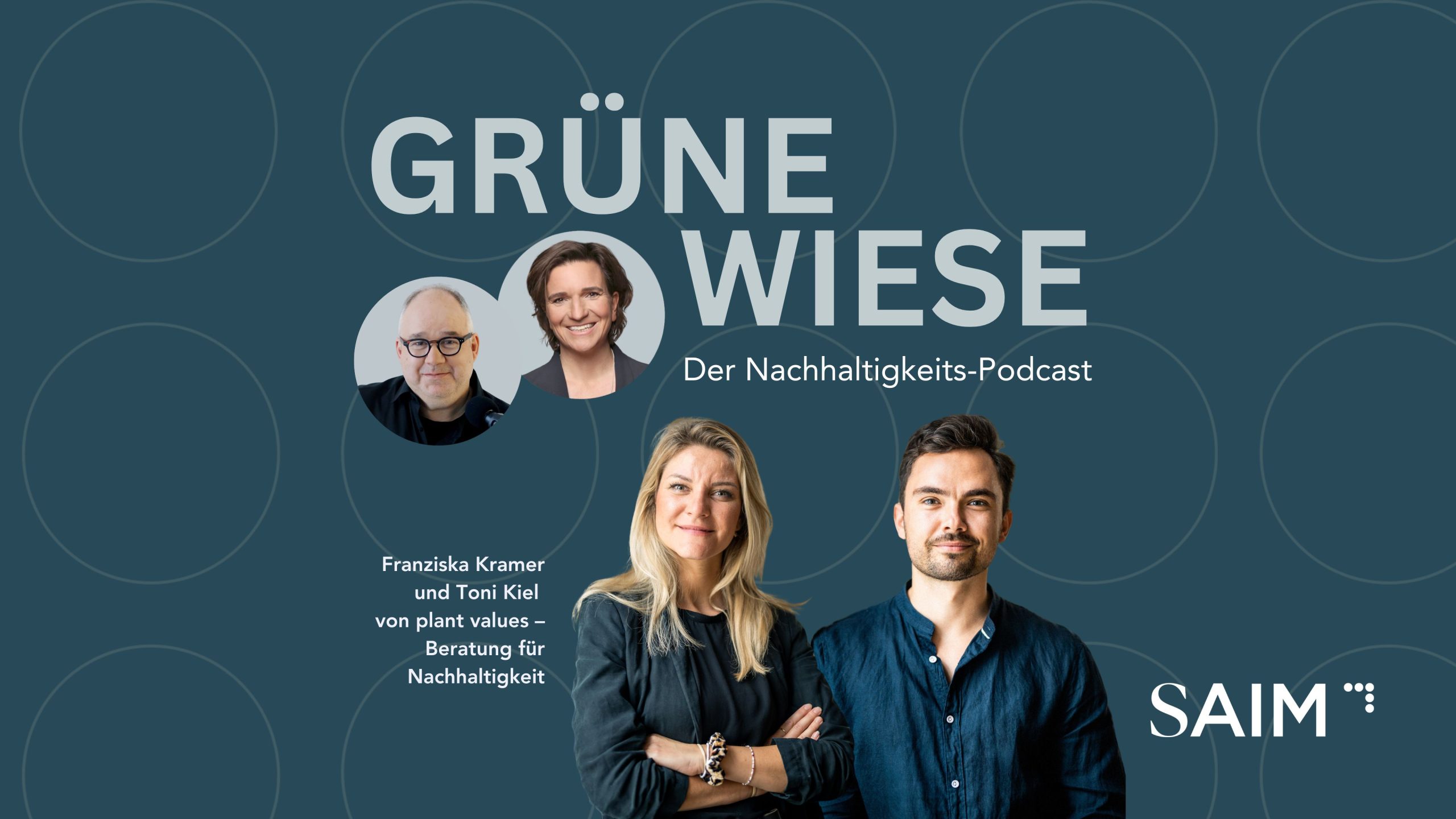 SAIM-Podcast Grüne Wiese: Nachhaltigkeit und Mittelstand - mit Franziska Kramer und Toni Kiel von plant values